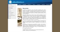 Desktop Screenshot of culturahistorica.es