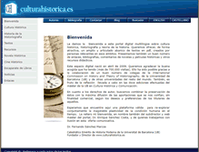 Tablet Screenshot of culturahistorica.es